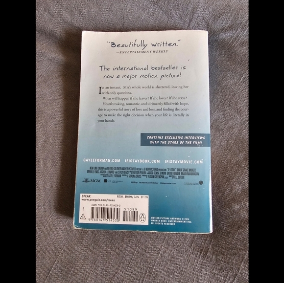 If I StayNovel by Gayle Forman Book - Picture 2 of 2